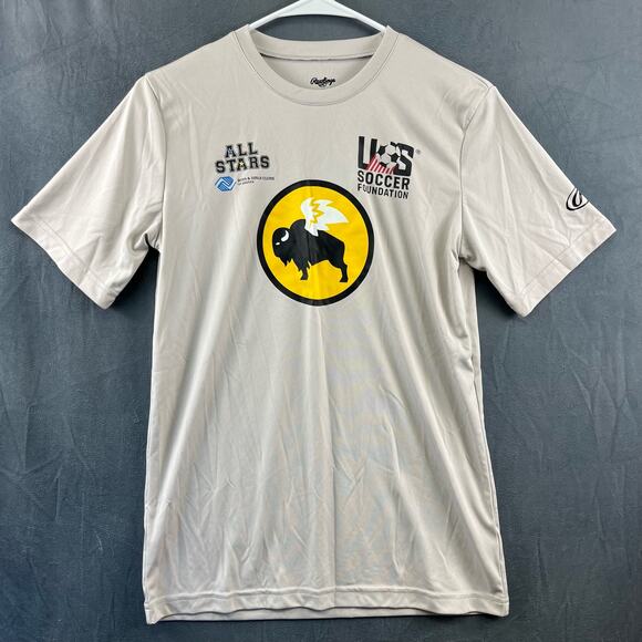 Rawlings Youth Large US Soccer Foundation All Stars Shirt Buffalo Wild Wings - Picture 1 of 6